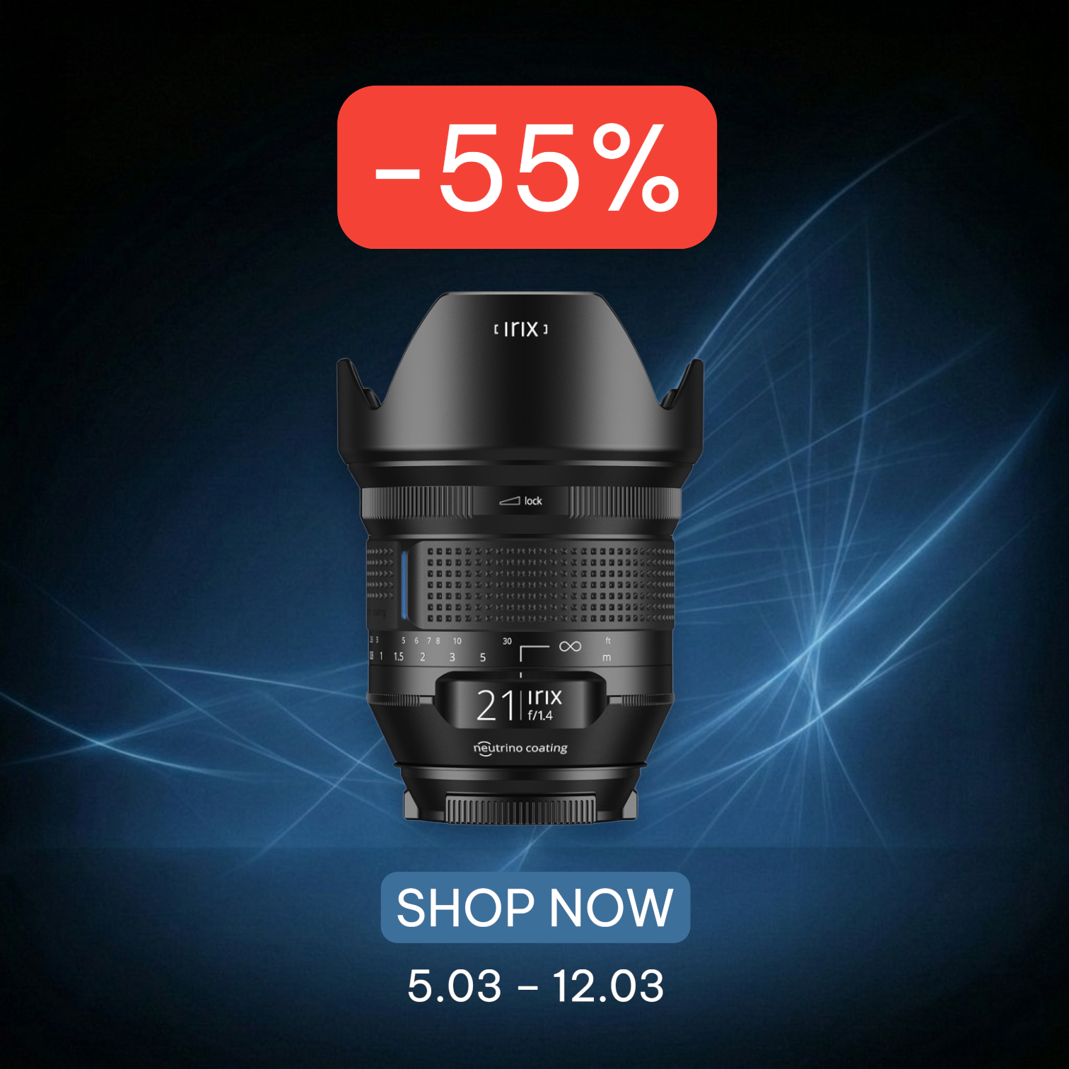 Discover the power of light with the Irix 21mm f/1.4 Dragonfly – now 55% OFF!