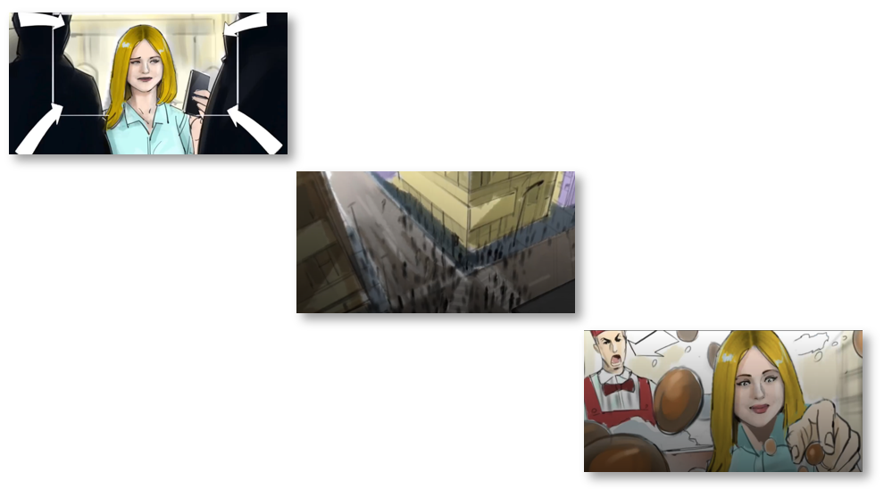 Creative Concept Storyboard.