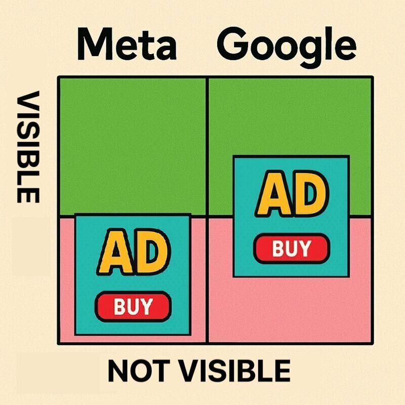Meta & Google Ad Impression count.