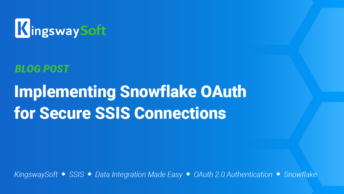 Implementing Snowflake OAuth for Secure SSIS Connections