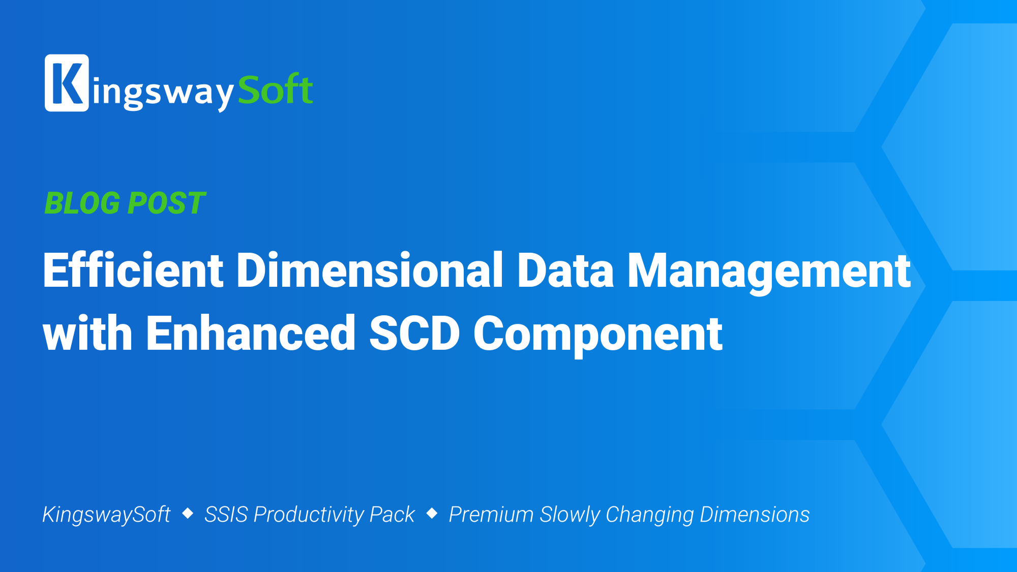 Efficient Dimensional Data Management with Enhanced SCD Component