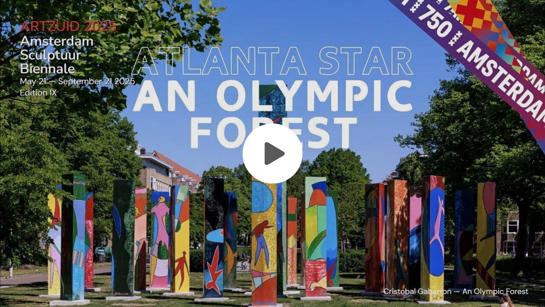 'Atlanta Star, un Bosque Olímpico' en la bienal de ArtZuid 2025